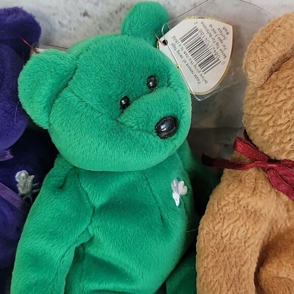 Ty Plush beanie baby Bear Trio - Princess, Erin, and Curly - Picture 3 of 16